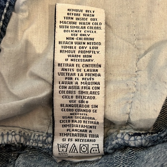 y2k denim low rise micro mini shorts Size 5 - Picture 7 of 9